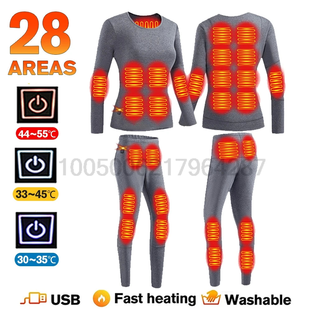 Heated Winter Underwear Set