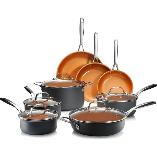 13 Pc Ceramic Pots Cookware Sets