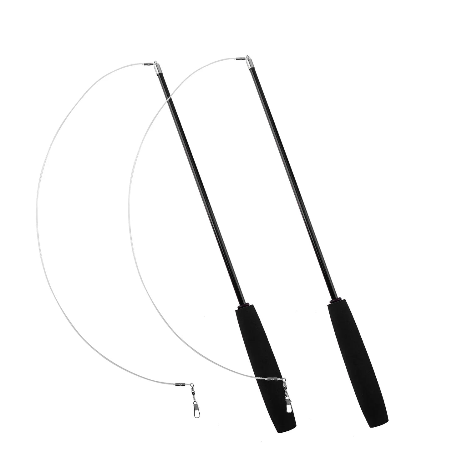 Cat Teaser Wands Three-section Telescopic Fishing Pole  Toys