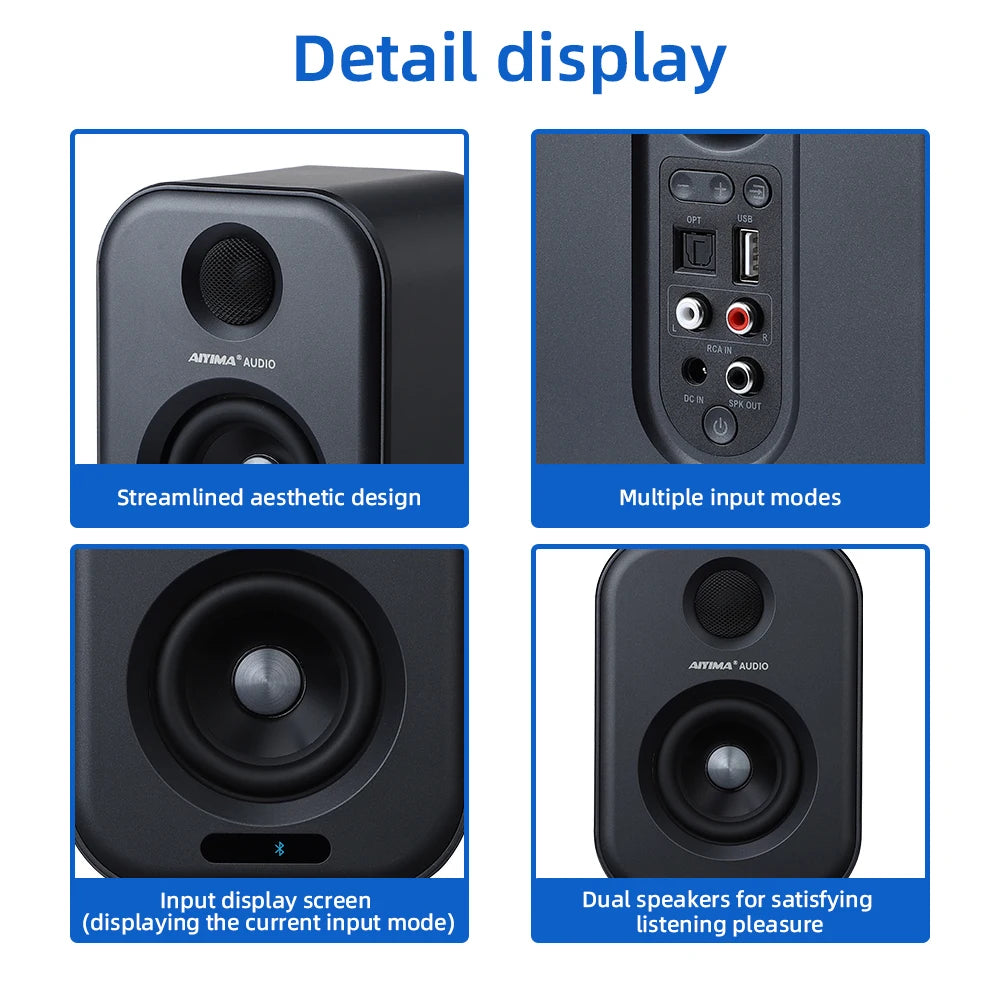 Audio 80W Active Dual-Mode Bookshelf Speakers