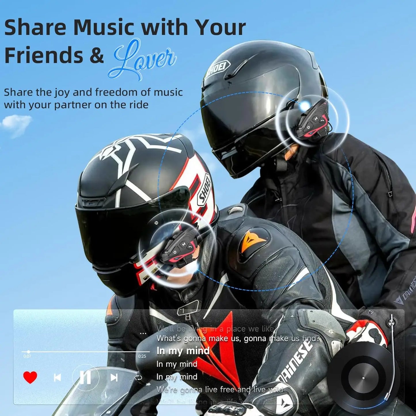 Motorcycle Helmet Bluetooth Intercom Helmet Headset CP-S 8 Riders 2000M Group Helmet Communication System Motorbike