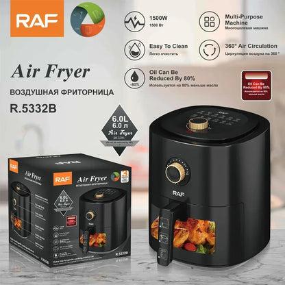 6L Air Fryer with Viewing Window,