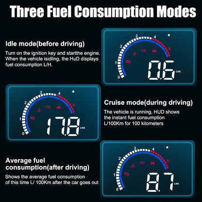 M13 HUD Car Head Up Display Windshield Speedometer