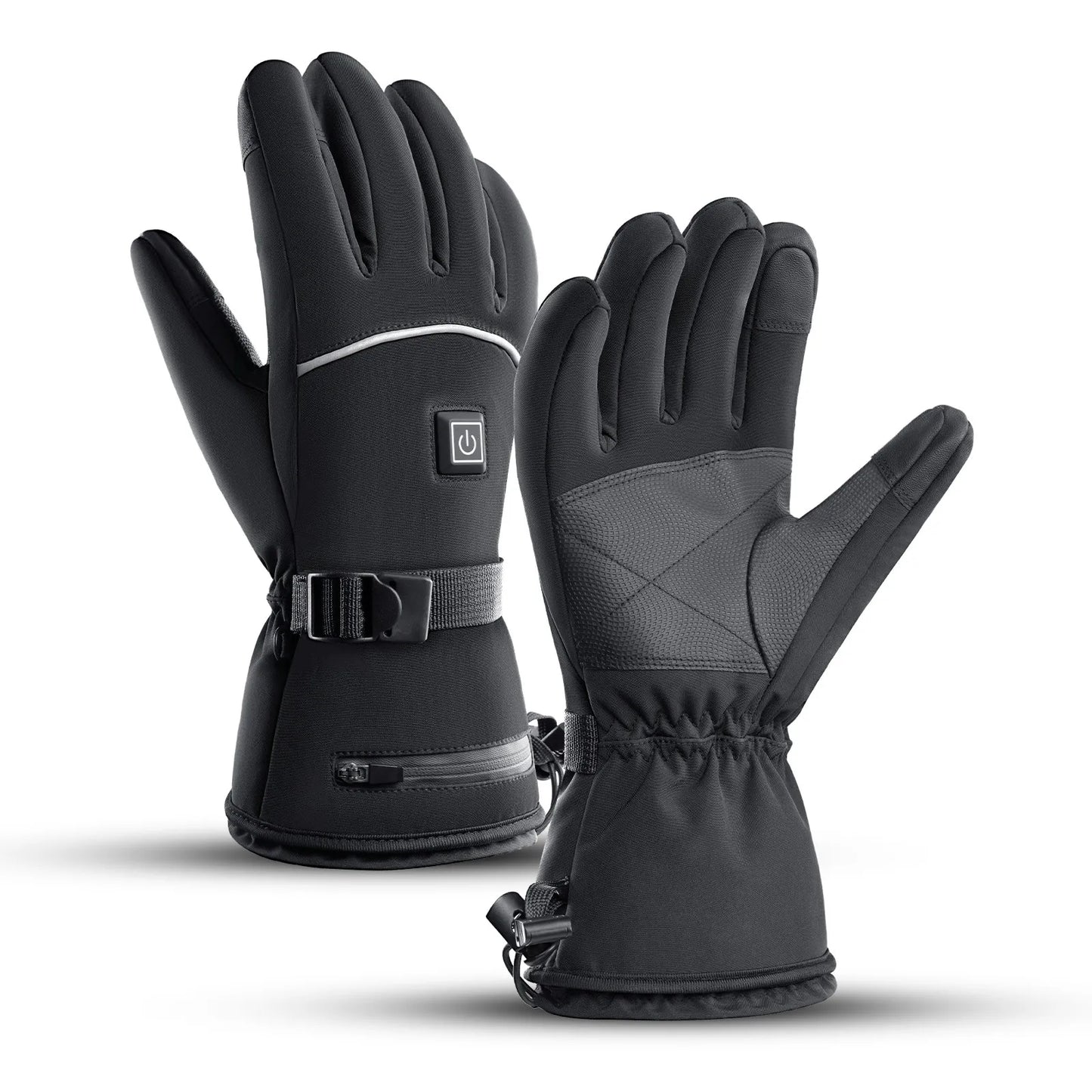 Heated Winter Moto Gloves