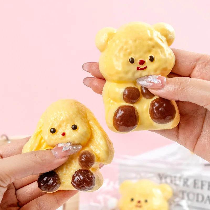 1-Pack - Squeezable Bear - Stress Relief Toy - Super Soft Squeezable Toy - Stress Relief Essential