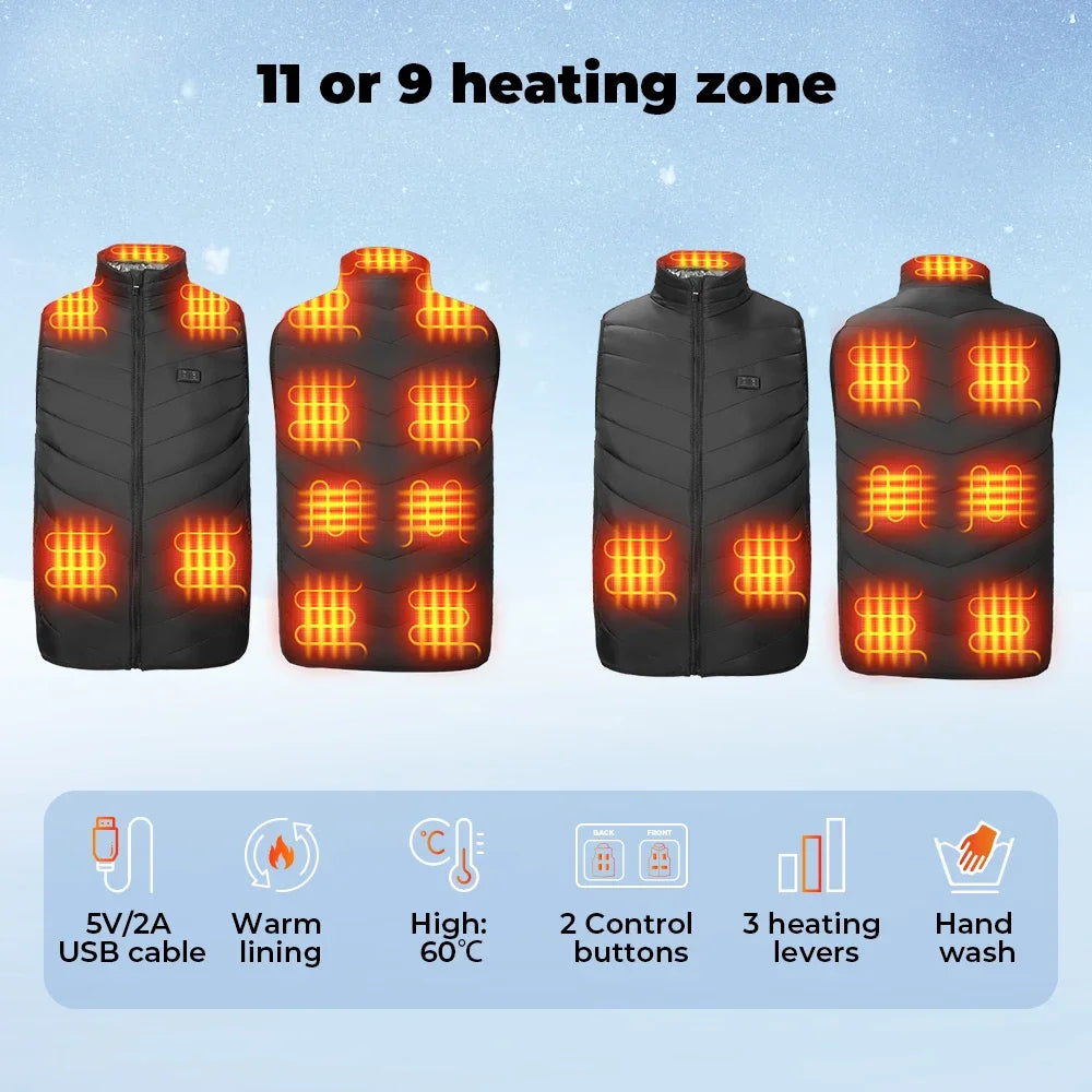 USB Heated Thermal Vest