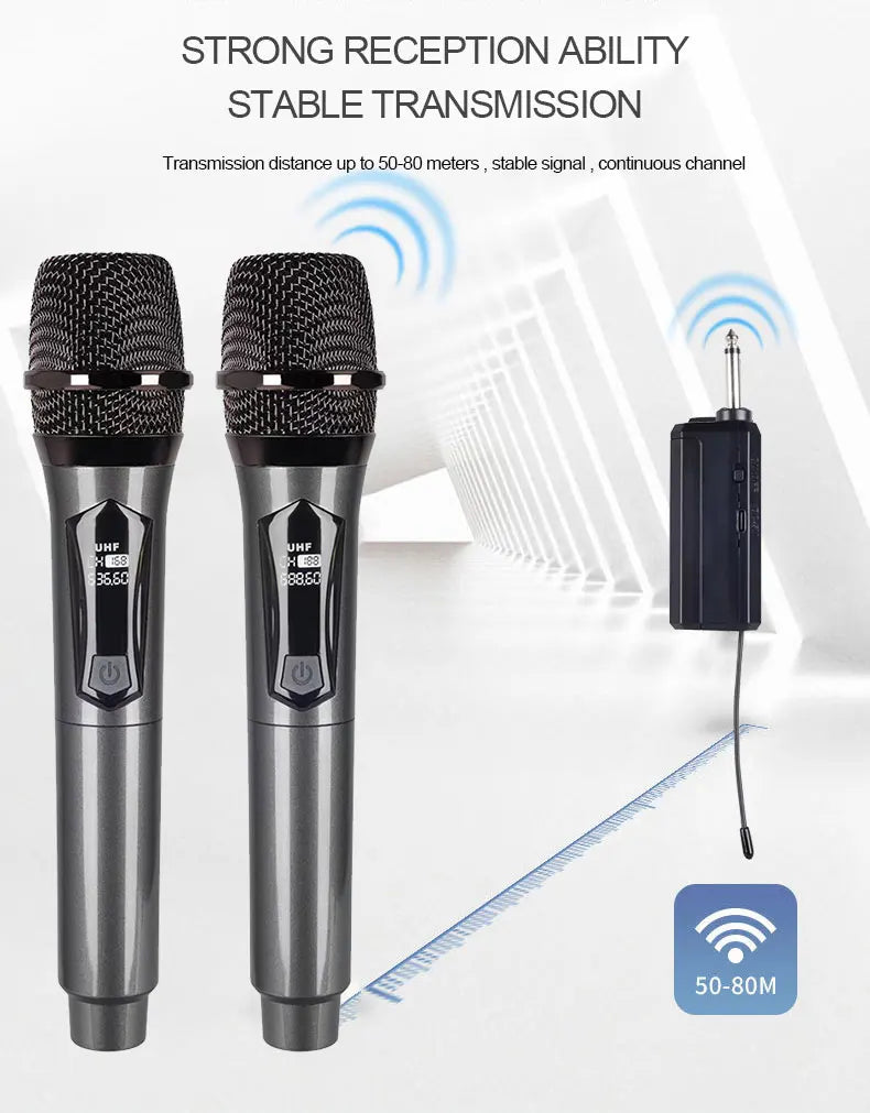 Wireless Dynamic VHF Handheld Microphone