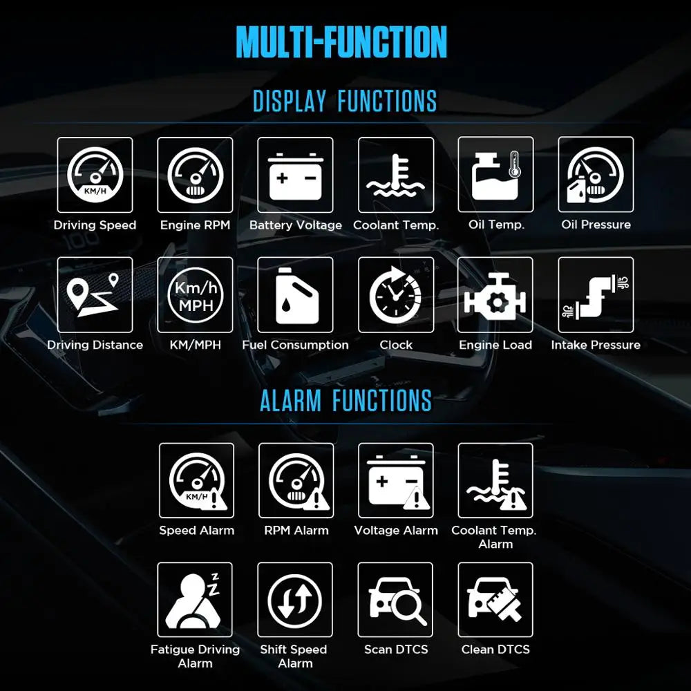 X60 HUD Head Up Display Car Speedmeter