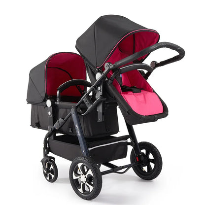 folding twin baby stroller