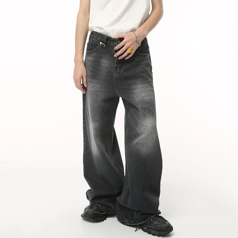 Men's Wide Leg Loose Denim Pant