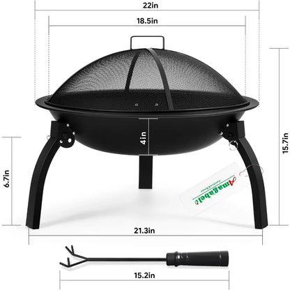 Portable Outdoor Wood Burning Firepit