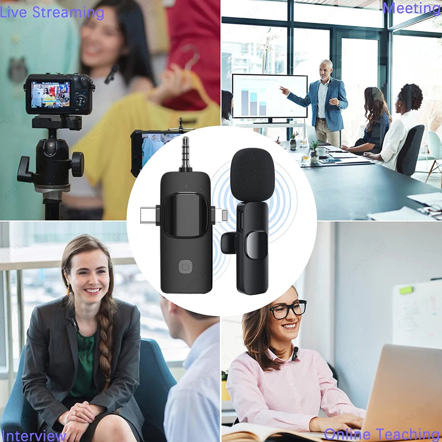 4 In 1 Wireless Live Recording Noise Microphone