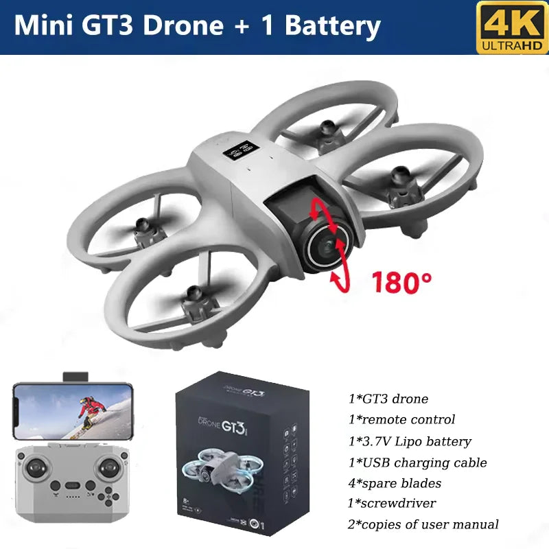 GT3 Mini Drone with 4K 8K HD Camera WIFI