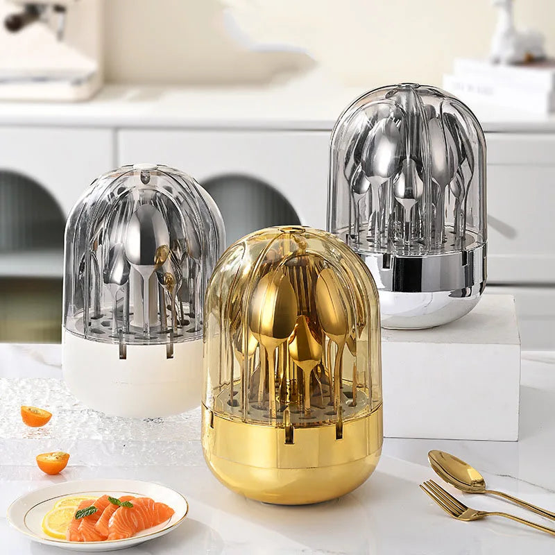 Stainless Steel Silver Golden Egg Storage set