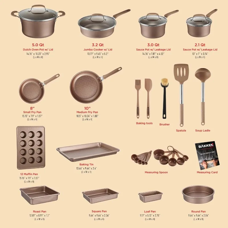 23 Piece Cookware Set