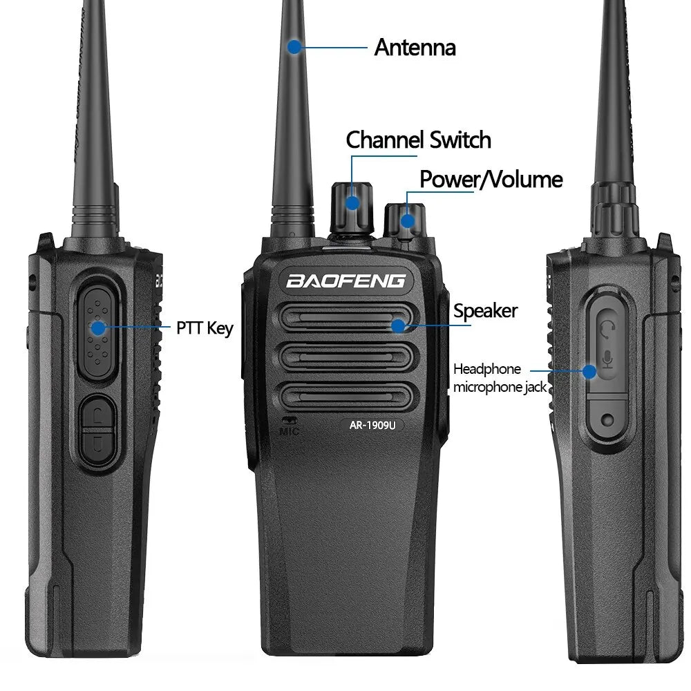 BF 1909 12W High Power Walkie Talkie