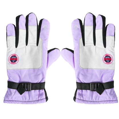 Color Match Ski Gloves for Men & Women