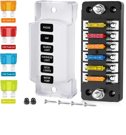 Circuit Fuse Block with Negative Bus