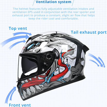 Carbon Fiber Motorcycle Helmet