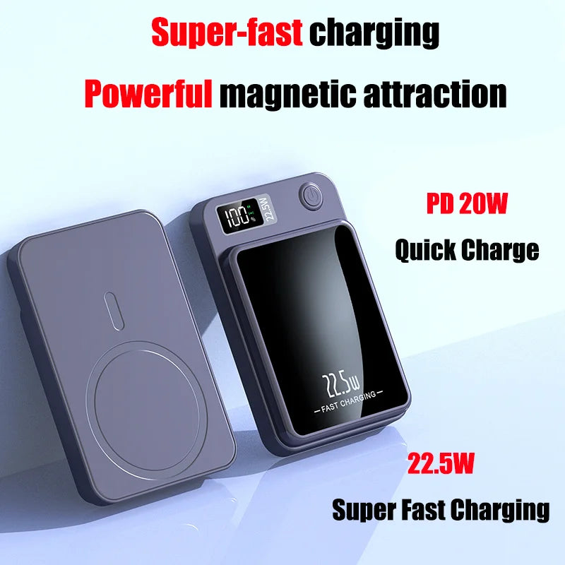 100000mAh Wireless Magnetic Power Bank