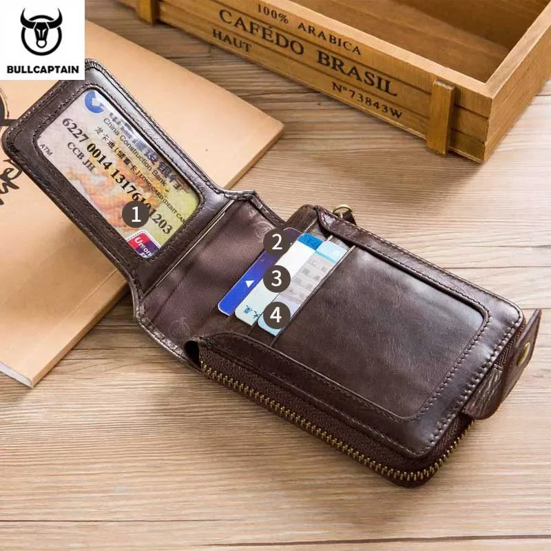 Genuine Leather Male Wallet