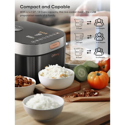 Rice Cooker Maker 8 Cup Uncooked 8 Preset Programs