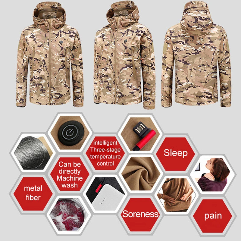 USB Heated Winter Jacket