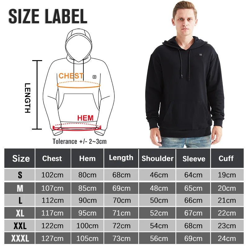 Heated Winter Sportswear Hoodie