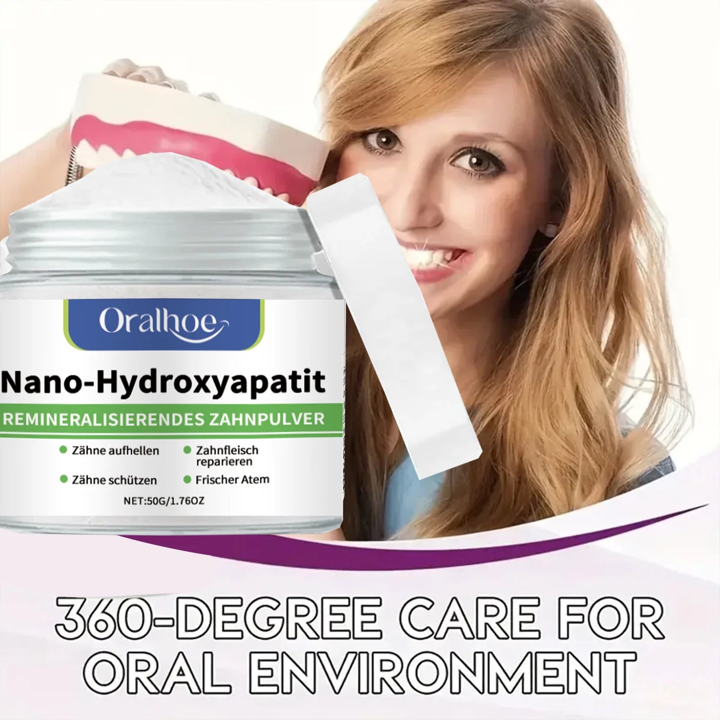 Whitening Tooth Powder with 10% Hydroxyapatite