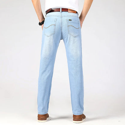 Men's Spring  Autumn Business  Straight Jeans