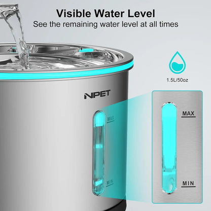 Cat Water Fountain 50oz/1.5L