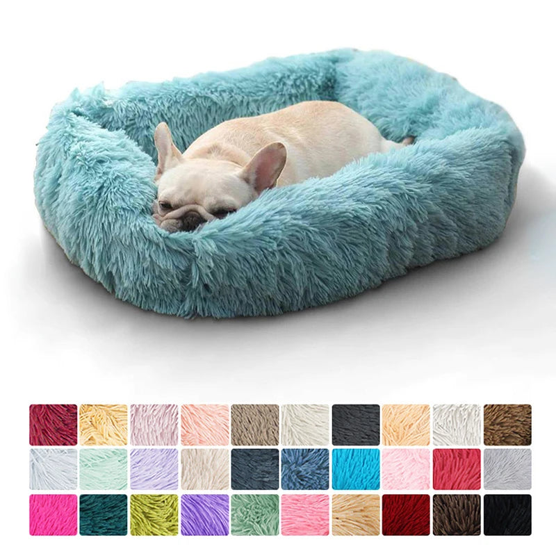 Dog Rectangle Plush Winter Warm Bed