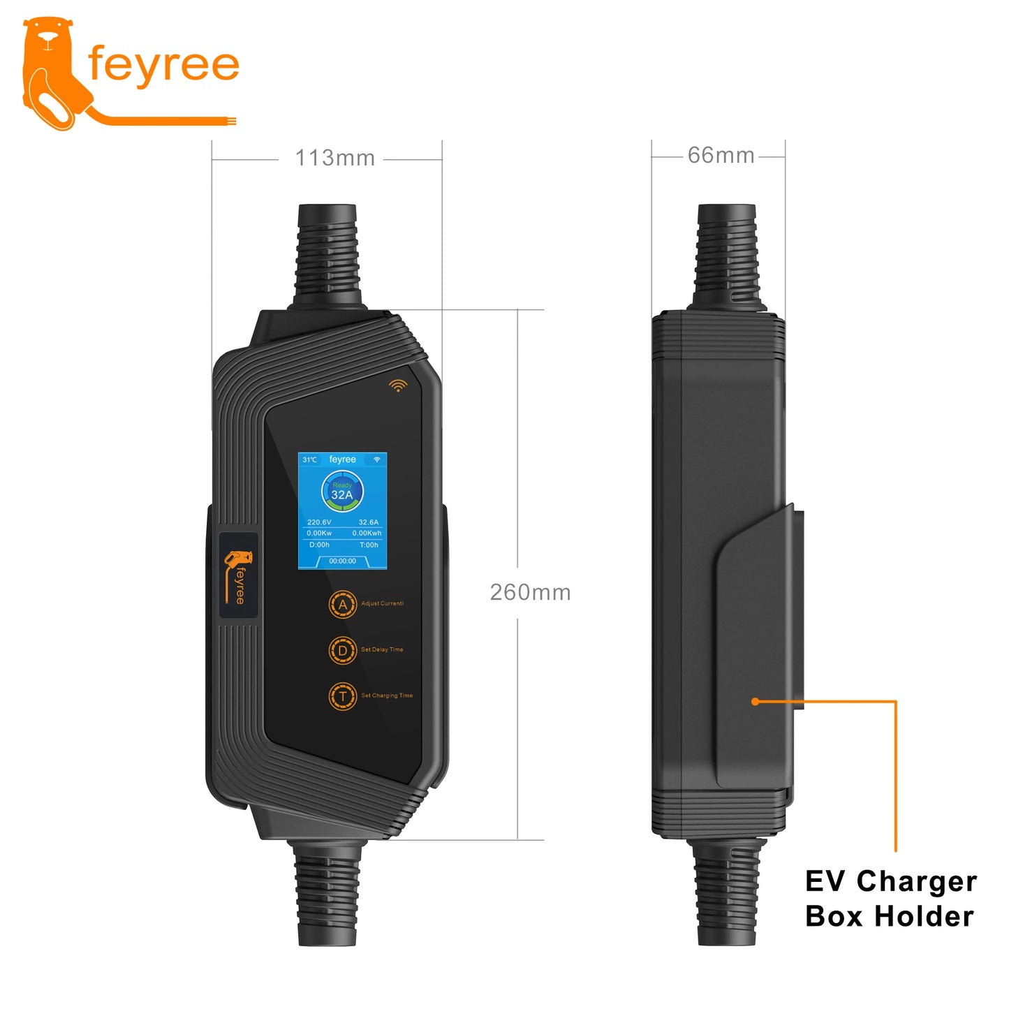 7KW 32A Adjustable EV Charger