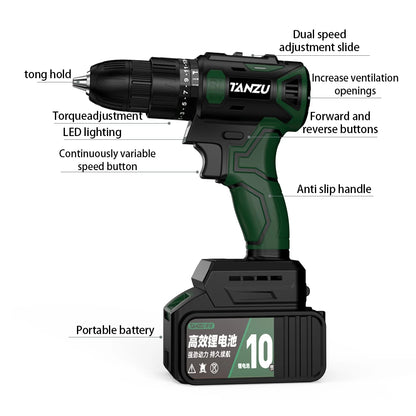 Brushless Electric Drill Impact Cordless Driller