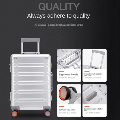 100% Aluminum-magnesium alloy Travel Luggage