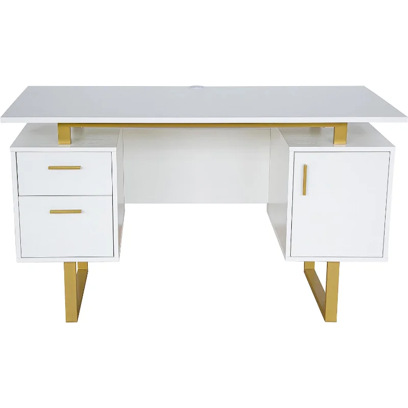 51.25” W-Modern Office Large Floating Desk