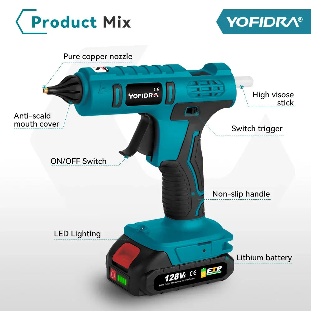 18V Battery Cordless Electric Glue Gun