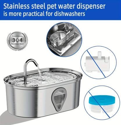 3.5L large capacity cat water fountain
