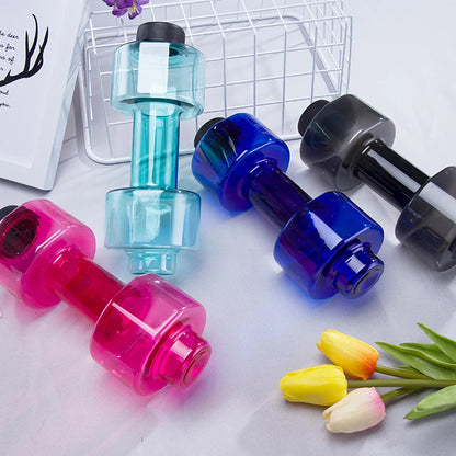 4 Colors Dumbbell Sports Water Bottles