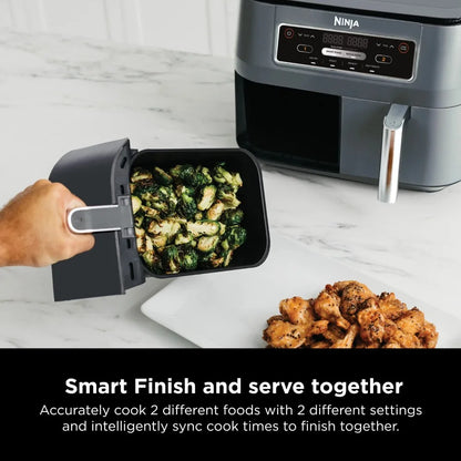 4 in1 8-Quart. 2 Basket Air Fryer