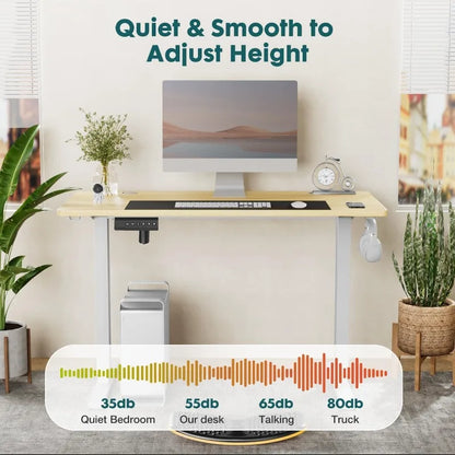 Adjustable Height Electric Sit Stand Up Down Computer Table