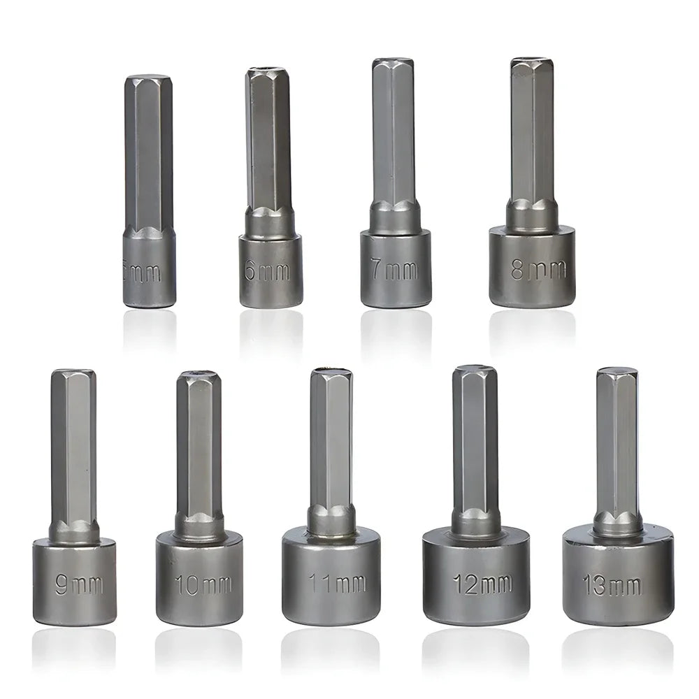 5-13mm Hexagonal Shank Hex Nut Socket Set