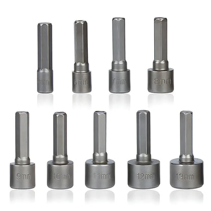 5-13mm Hexagonal Shank Hex Nut Socket Set