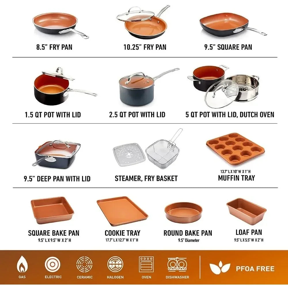 Non Stick Pots for Cooking Set