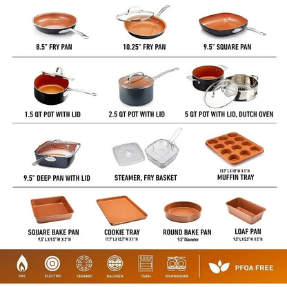 Non Stick Pots for Cooking Set