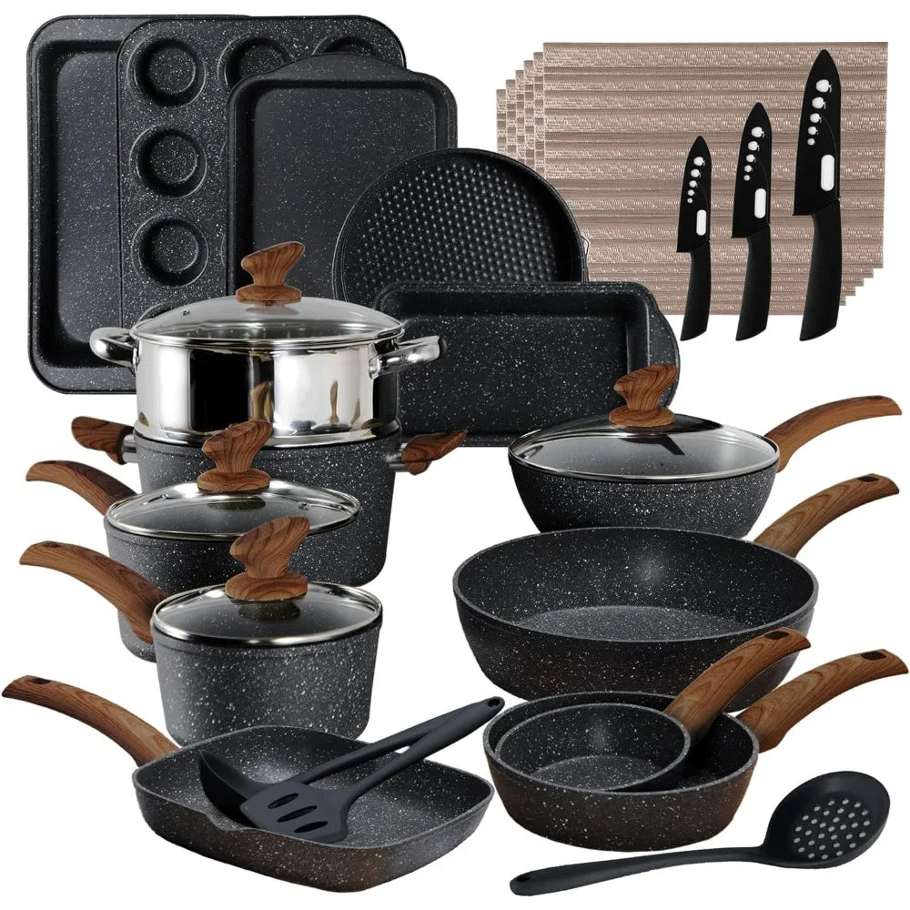 Kitchen Non-Stick Pots and Pans Set