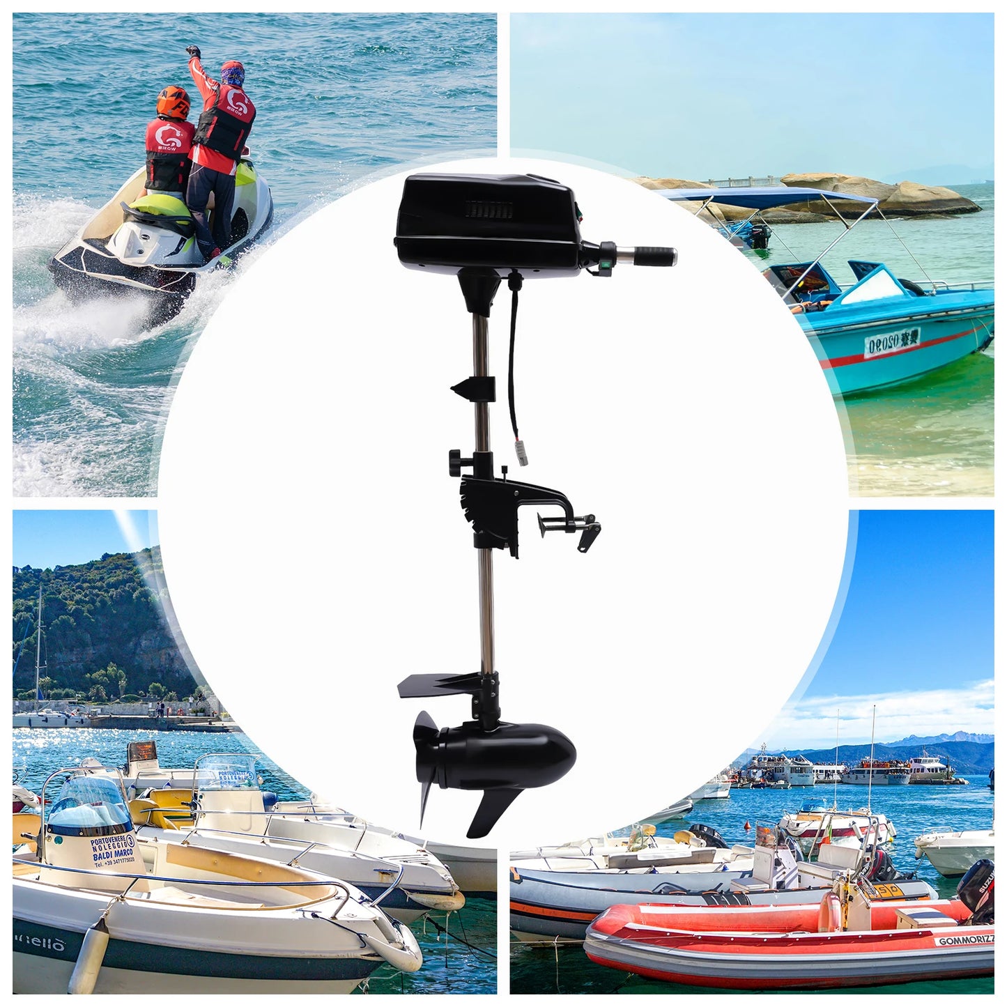 48V 2200W Strong Power Electric Outboard Trolling Motor