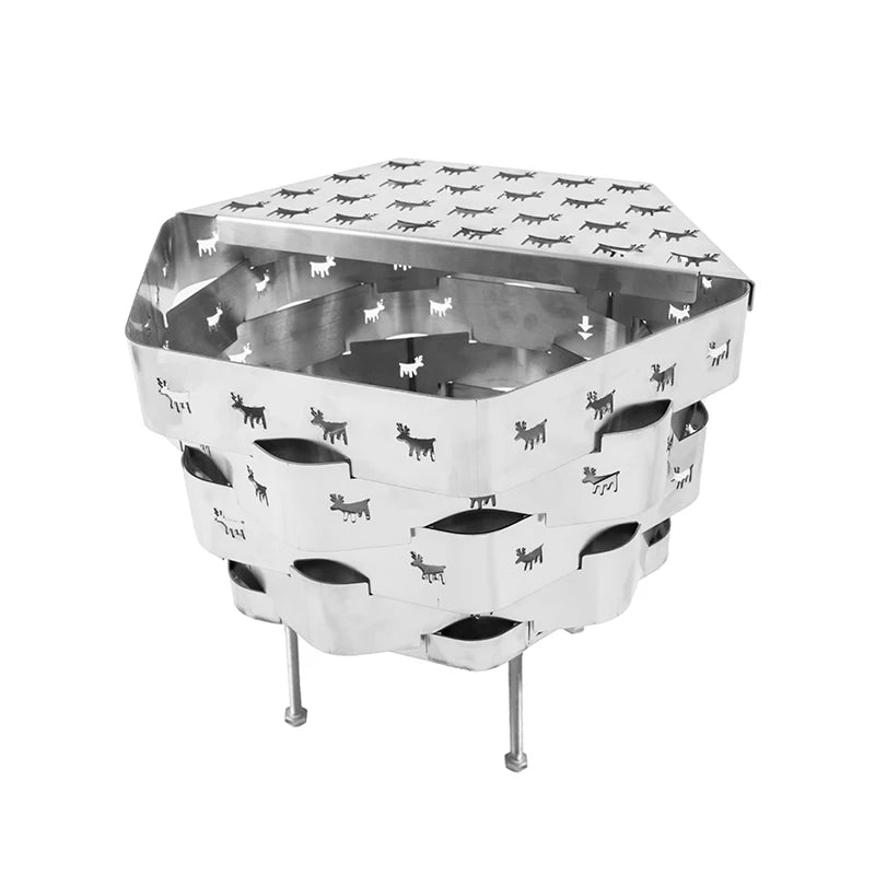 Outdoor Stainless Steel Fire Pit