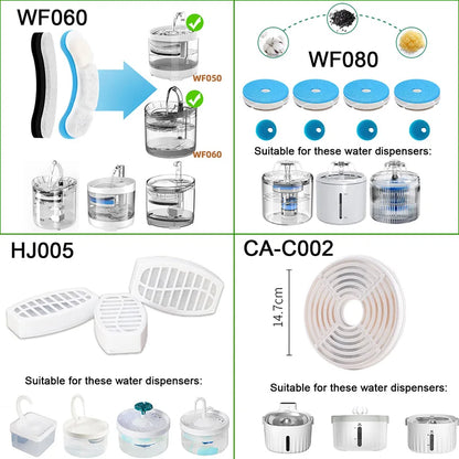 Cat Fountain Replaced Activated Carbon Filters