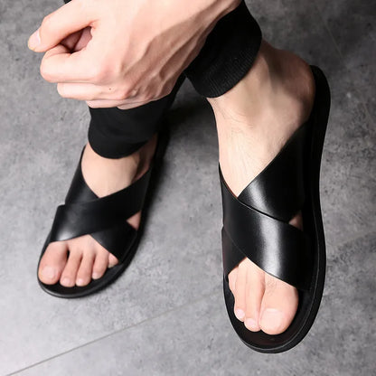 Men Genuine Leather Sandals